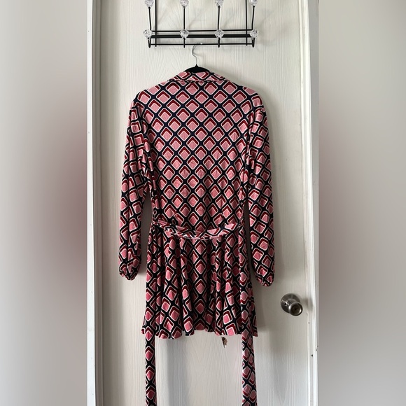ZARA Pink Velvet Button-Down Long Sleeve Dress - Picture 7 of 12